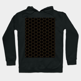 Golden hexagons Hoodie